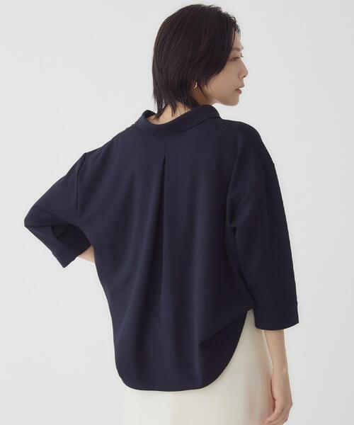 THE SHOP TK (ザ ショップ ティーケー )の「【着るだけでコーディネートが決まる】スキッパーブラウス&パンツセット(セットアップ・レディース・ブラウン系その他/ブラック/ネイビー系5・14/13/12)」の11枚目の写真