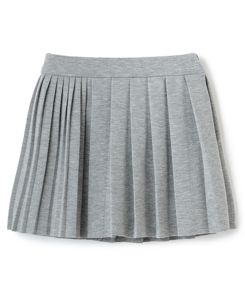 kate spade new york kids（ケイトスペードニューヨーク）の「Spade Smileyポーチつきプリーツスカート（スカート・キッズ・グレー/ブラック・160cm/150cm/140cm/130cm/120cm/110cm）」の3枚目の写真