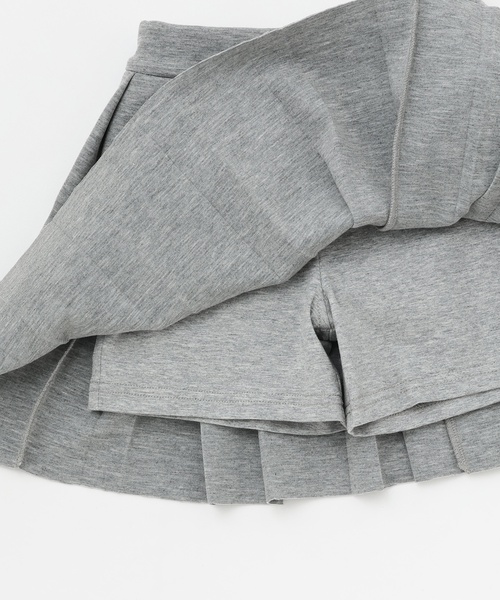 kate spade new york kids（ケイトスペードニューヨーク）の「Spade Smileyポーチつきプリーツスカート（スカート・キッズ・グレー/ブラック・160cm/150cm/140cm/130cm/120cm/110cm）」の9枚目の写真