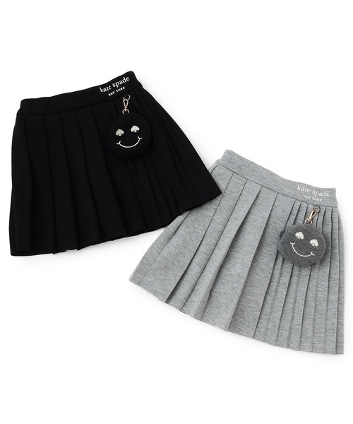 kate spade new york kids（ケイトスペードニューヨーク）の「Spade Smileyポーチつきプリーツスカート（スカート・キッズ・グレー/ブラック・160cm/150cm/140cm/130cm/120cm/110cm）」の14枚目の写真