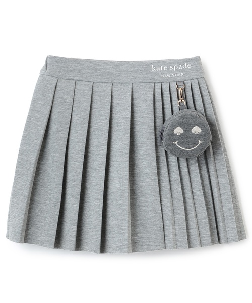 kate spade new york kids（ケイトスペードニューヨーク）の「Spade Smileyポーチつきプリーツスカート（スカート・キッズ・グレー/ブラック・160cm/150cm/140cm/130cm/120cm/110cm）」の15枚目の写真