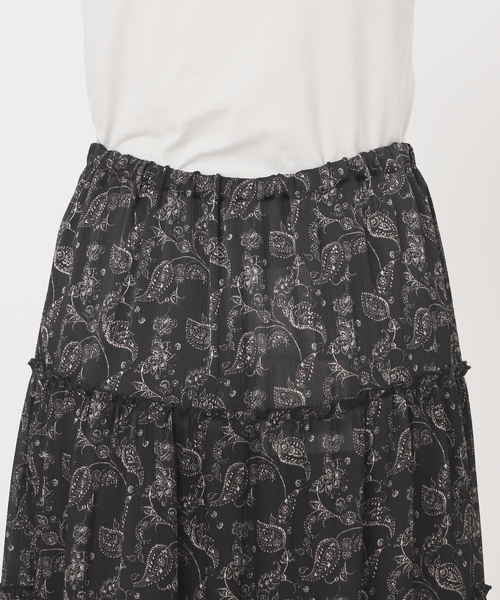 Couture d'adam（クチュールドアダム）の「【COUTURE D'ADAM/クチュールドアダム】Tiered Skirt Dress Paisl（スカート・レディース・ブラック・FREE）」の5枚目の写真