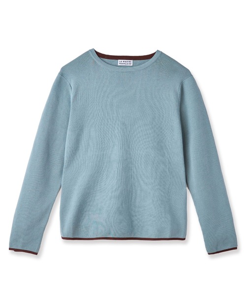 LA MARINE FRANCAISE(マリン フランセーズ)の「バイカラープルオーバー(ニット/セーター・レディース・ミント/ブラウン/チャコールグレー・FREE)」の3枚目の写真