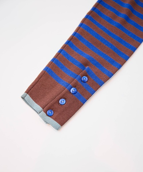 LA MARINE FRANCAISE(マリン フランセーズ)の「バイカラープルオーバー(ニット/セーター・レディース・ミント/ブラウン/チャコールグレー・FREE)」の13枚目の写真