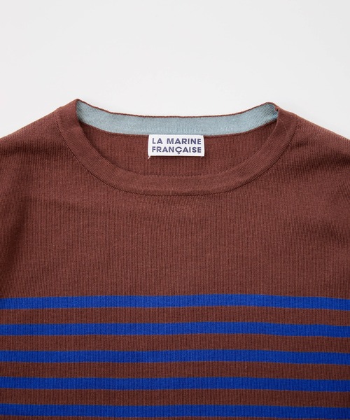 LA MARINE FRANCAISE(マリン フランセーズ)の「バイカラープルオーバー(ニット/セーター・レディース・ミント/ブラウン/チャコールグレー・FREE)」の4枚目の写真