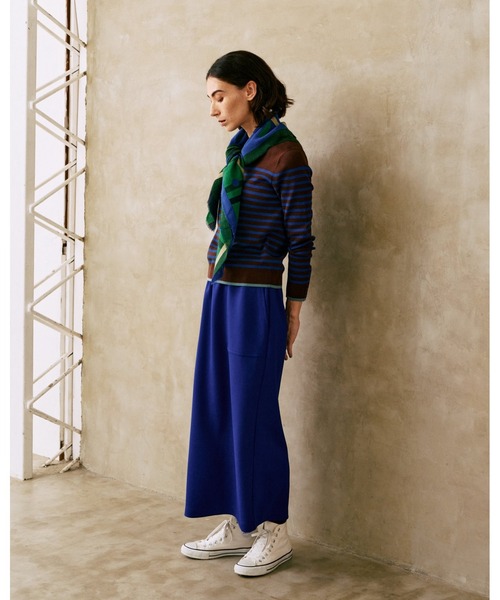 LA MARINE FRANCAISE(マリン フランセーズ)の「バイカラープルオーバー(ニット/セーター・レディース・ミント/ブラウン/チャコールグレー・FREE)」の8枚目の写真