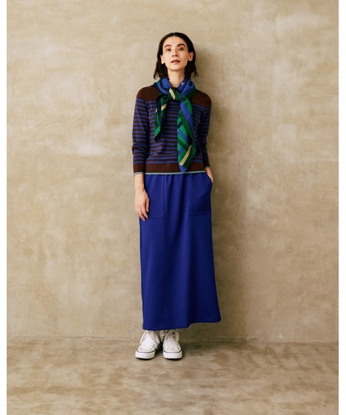 LA MARINE FRANCAISE(マリン フランセーズ)の「バイカラープルオーバー(ニット/セーター・レディース・ミント/ブラウン/チャコールグレー・FREE)」の6枚目の写真