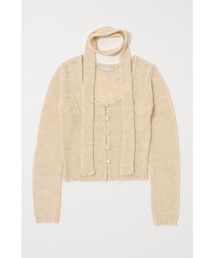 MOUSSY（マウジー）の「【WEB限定カラー：ライトブルー】MIX YARN KNIT トップス（ニット/セーター）」