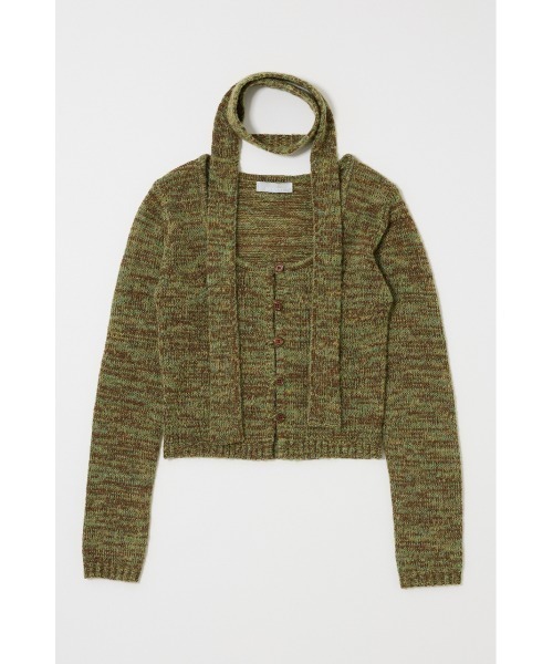 セール】【25年AW新作】【WEB限定カラー：ライトブルー】MIX YARN KNIT