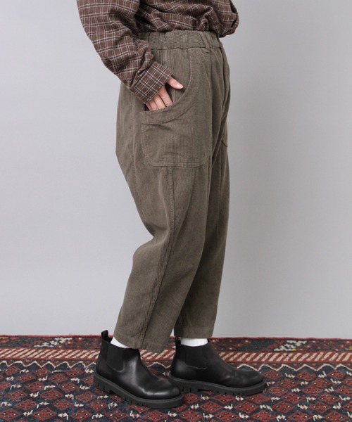 URCH RNA（アーチ アールエヌエー）の「R4380 コーデュロイのクロップドパンツ（その他パンツ・レディース・オリーブ/モカ/ブラック・FREE）」の10枚目の写真