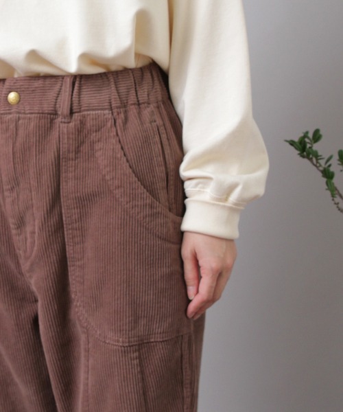 URCH RNA（アーチ アールエヌエー）の「R4380 コーデュロイのクロップドパンツ（その他パンツ・レディース・オリーブ/モカ/ブラック・FREE）」の19枚目の写真
