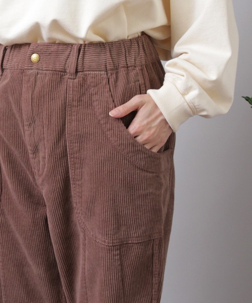 URCH RNA（アーチ アールエヌエー）の「R4380 コーデュロイのクロップドパンツ（その他パンツ・レディース・オリーブ/モカ/ブラック・FREE）」の20枚目の写真