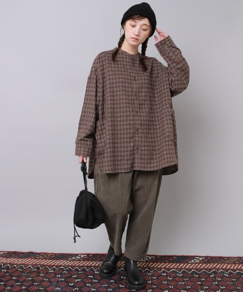 URCH RNA（アーチ アールエヌエー）の「R4380 コーデュロイのクロップドパンツ（その他パンツ・レディース・オリーブ/モカ/ブラック・FREE）」の17枚目の写真