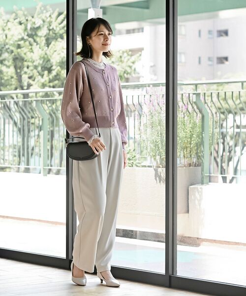 rps（アールピーエス）の「カットシャーリングメッシュ切替プルオーバー（Tシャツ/カットソー・レディース・アイボリー/ブラック/グレイッシュベージュ・フリー）」の22枚目の写真