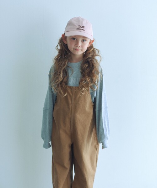green label relaxing（グリーンレーベルリラクシング）の「バレル サロペット / キッズ  120cm-160cm（サロペット/オーバーオール・キッズ・ブラウン系/ダークグレー・140cm/130cm/150cm/160cm/120cm）」の4枚目の写真