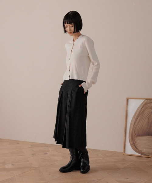 LOWRYS FARM（ローリーズファーム）の「フードニットカーディガンＬＳ　588978（ニット/セーター・レディース・ブルー/アイボリー/ブラック・FREE）」の22枚目の写真