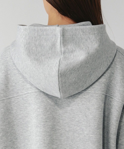 GLOBAL WORK（グローバルワーク）の「ダンボールフードブルゾン/580997（ブルゾン・レディース・ブラック/杢グレー・MEDIUM/LARGE）」の12枚目の写真