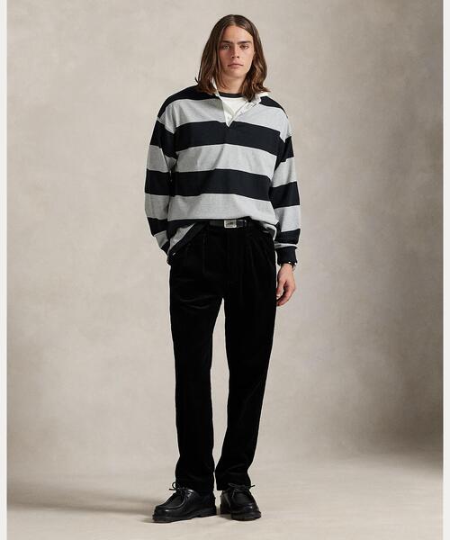 POLO RALPH LAUREN ラグビージャージ（日本サイズM相当） ビッグ フィット ストライプド ジャージー ラグビー シャツ | ラルフ