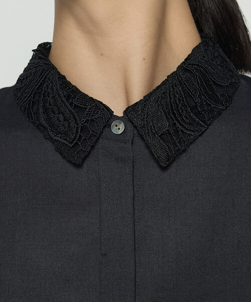 COMME CA（コムサ）の「ドライシャンブレー レース襟付きシャツ（シャツ/ブラウス・レディース・ネイビー/トップグレー・11号/9号）」の20枚目の写真