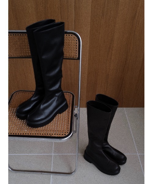 volume sole long boots（ブーツ）｜celon（セロン）のファッション