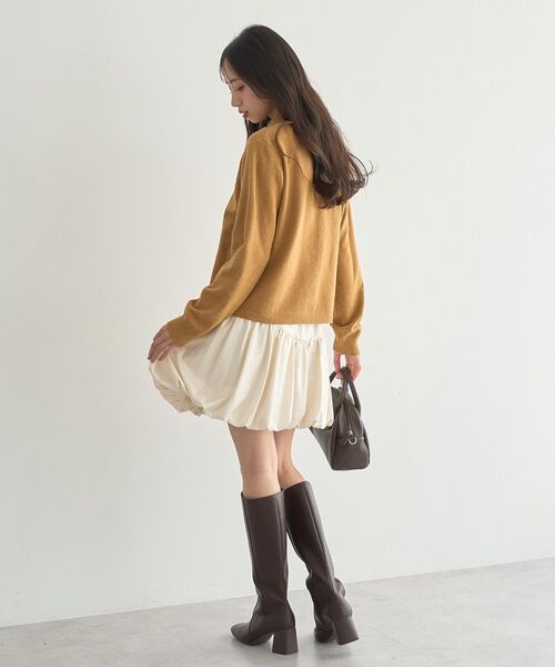 セール】【2025AW】襟付きアーガイルニットカーディガン（ニット