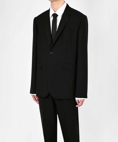 LAD MUSICIAN（ラッドミュージシャン）の「WOOL GABARDINE STANDARD JACKET（テーラードジャケット・メンズ・ブラック・42/44/46）」の3枚目の写真
