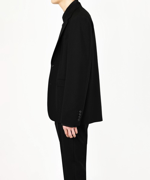 LAD MUSICIAN（ラッドミュージシャン）の「WOOL GABARDINE STANDARD JACKET（テーラードジャケット・メンズ・ブラック・42/44/46）」の4枚目の写真