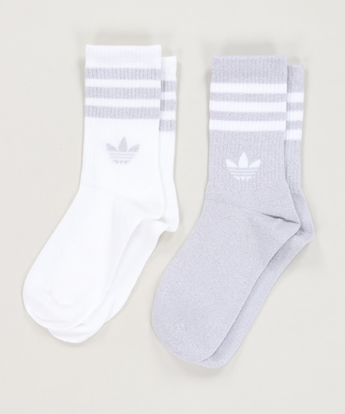 adidas/アディダス】ラメクルーソックス/2足組（ソックス/靴下