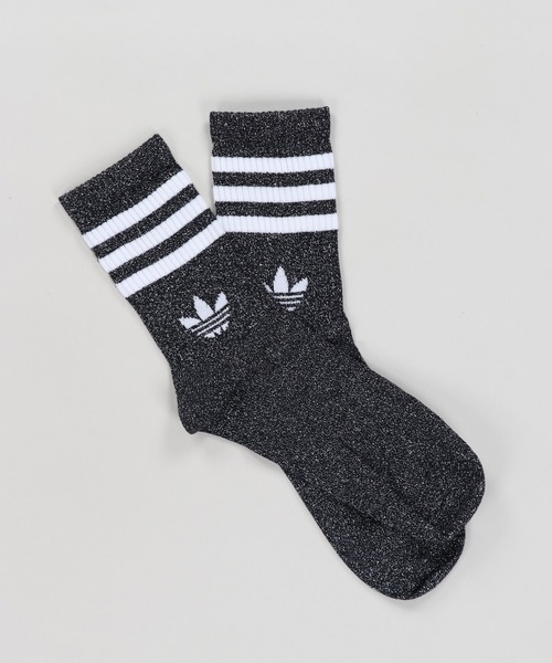 adidas（アディダス）の「ラメ感が可愛い2足セット【adidas/アディダス】ラメクルーソックス/2足組（ソックス/靴下・レディース・ホワイト×ピンク/ブラック×ホワイト/シルバー系その他/ホワイト×ゴールド・ONESIZE/S）」の10枚目の写真