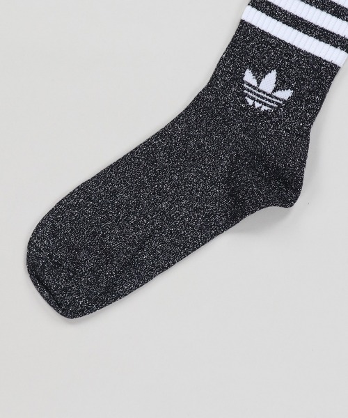 adidas（アディダス）の「ラメ感が可愛い2足セット【adidas/アディダス】ラメクルーソックス/2足組（ソックス/靴下・レディース・ホワイト×ピンク/ブラック×ホワイト/シルバー系その他/ホワイト×ゴールド・ONESIZE/S）」の12枚目の写真