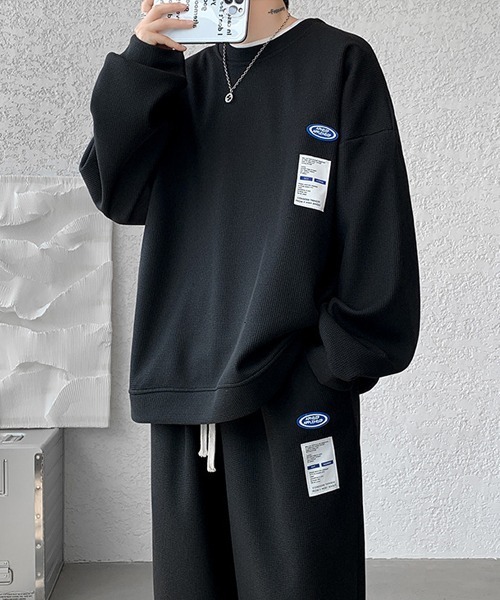 Ressaca(レサーカ)の「ワンポイントロゴロンT&イージーパンツ セットアップ(Tシャツ/カットソー・メンズ・ホワイト/ブラック/ブルー/グレー・M/XL/L)」の5枚目の写真
