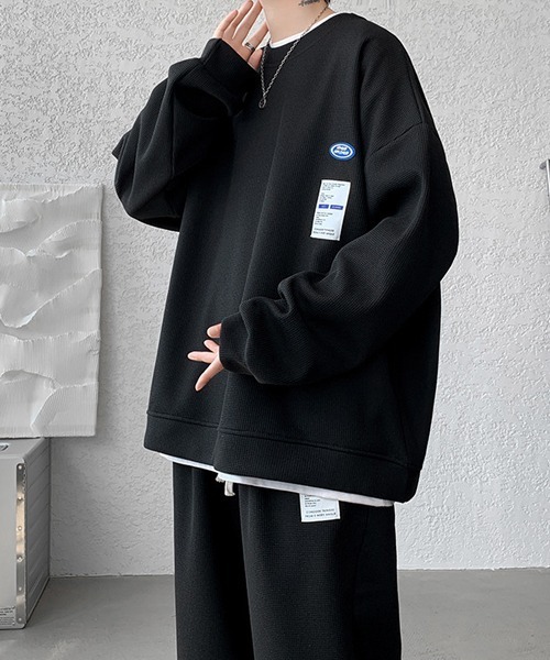 Ressaca(レサーカ)の「ワンポイントロゴロンT&イージーパンツ セットアップ(Tシャツ/カットソー・メンズ・ホワイト/ブラック/ブルー/グレー・M/XL/L)」の7枚目の写真