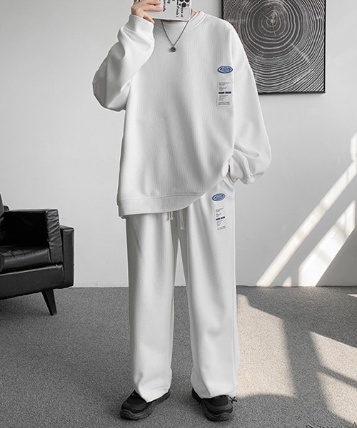 Ressaca(レサーカ)の「ワンポイントロゴロンT&イージーパンツ セットアップ(Tシャツ/カットソー・メンズ・ホワイト/ブラック/ブルー/グレー・M/XL/L)」の13枚目の写真