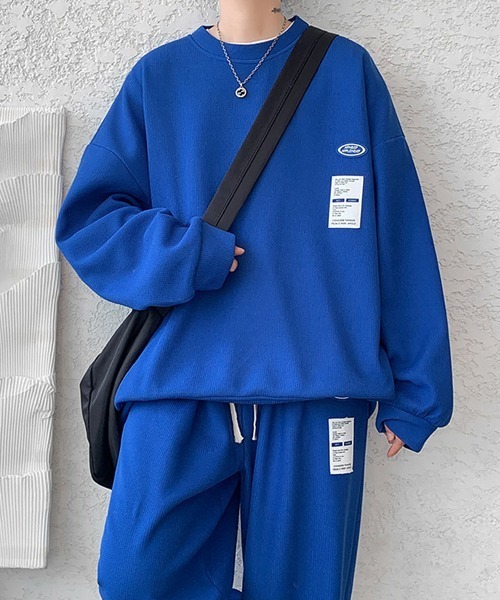 Ressaca(レサーカ)の「ワンポイントロゴロンT&イージーパンツ セットアップ(Tシャツ/カットソー・メンズ・ホワイト/ブラック/ブルー/グレー・M/XL/L)」の18枚目の写真