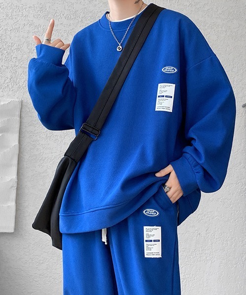Ressaca(レサーカ)の「ワンポイントロゴロンT&イージーパンツ セットアップ(Tシャツ/カットソー・メンズ・ホワイト/ブラック/ブルー/グレー・M/XL/L)」の17枚目の写真