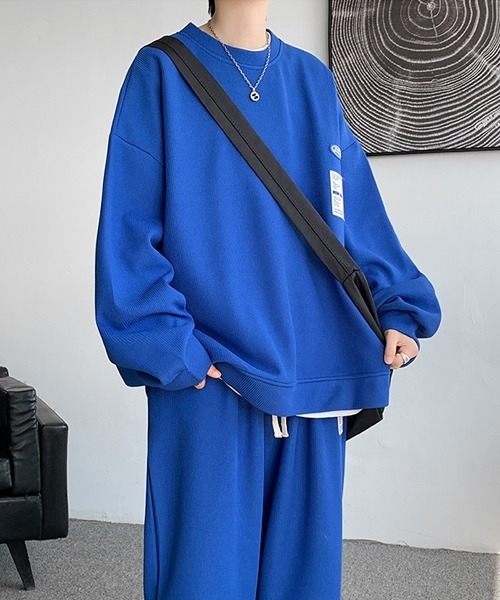 Ressaca(レサーカ)の「ワンポイントロゴロンT&イージーパンツ セットアップ(Tシャツ/カットソー・メンズ・ホワイト/ブラック/ブルー/グレー・M/XL/L)」の21枚目の写真