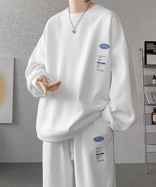Ressaca(レサーカ)の「ワンポイントロゴロンT&イージーパンツ セットアップ(Tシャツ/カットソー・メンズ・ホワイト/ブラック/ブルー/グレー・M/XL/L)」の9枚目の写真