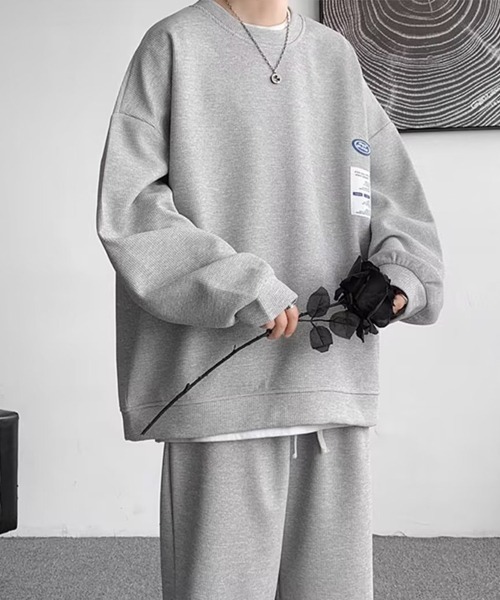 Ressaca(レサーカ)の「ワンポイントロゴロンT&イージーパンツ セットアップ(Tシャツ/カットソー・メンズ・ホワイト/ブラック/ブルー/グレー・M/XL/L)」の15枚目の写真