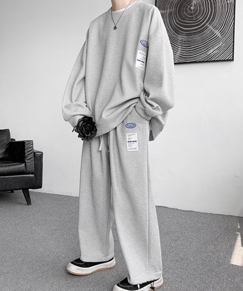 Ressaca(レサーカ)の「ワンポイントロゴロンT&イージーパンツ セットアップ(Tシャツ/カットソー・メンズ・ホワイト/ブラック/ブルー/グレー・M/XL/L)」の16枚目の写真