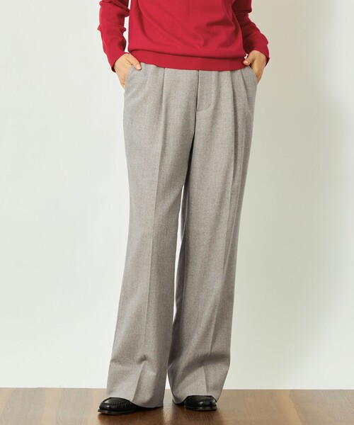 MACKINTOSH PHILOSOPHY(マッキントッシュ フィロソフィー)の「GREY LABEL タックプリーツワイドパンツ(その他パンツ・レディース・グレー系その他/ダークネイビー・5/2/1)」の1枚目の写真