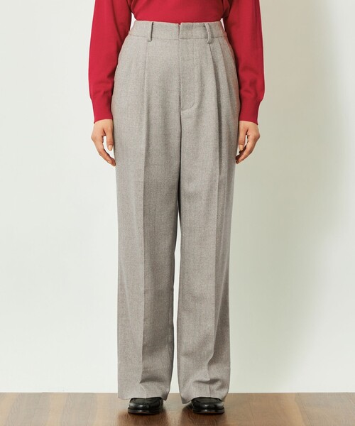 MACKINTOSH PHILOSOPHY(マッキントッシュ フィロソフィー)の「GREY LABEL タックプリーツワイドパンツ(その他パンツ・レディース・グレー系その他/ダークネイビー・5/2/1)」の7枚目の写真