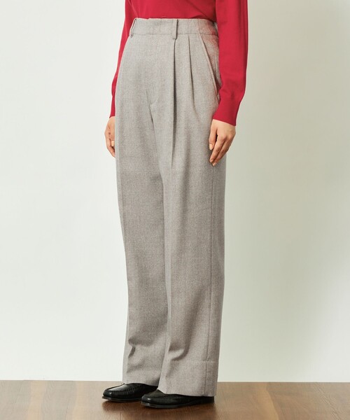 MACKINTOSH PHILOSOPHY(マッキントッシュ フィロソフィー)の「GREY LABEL タックプリーツワイドパンツ(その他パンツ・レディース・グレー系その他/ダークネイビー・5/2/1)」の8枚目の写真