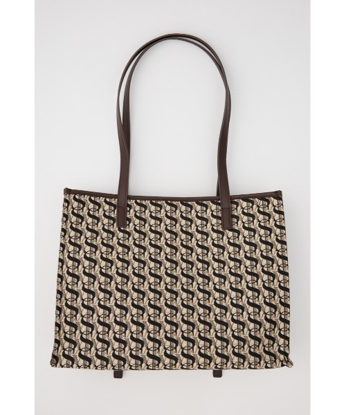SLY(スライ)の「MONOGRAM JQ TOTE BAG/M モノグラム ジャガード トートバック エム(トートバッグ・レディース・ブラウン・FREE)」の11枚目の写真