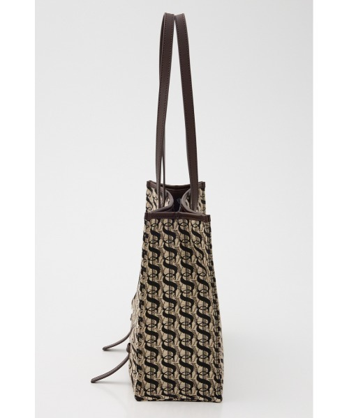 SLY(スライ)の「MONOGRAM JQ TOTE BAG/M モノグラム ジャガード トートバック エム(トートバッグ・レディース・ブラウン・FREE)」の5枚目の写真