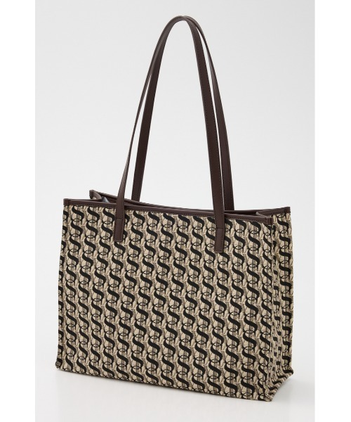 SLY(スライ)の「MONOGRAM JQ TOTE BAG/M モノグラム ジャガード トートバック エム(トートバッグ・レディース・ブラウン・FREE)」の6枚目の写真