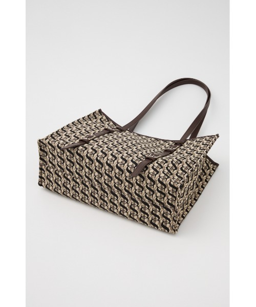 SLY(スライ)の「MONOGRAM JQ TOTE BAG/M モノグラム ジャガード トートバック エム(トートバッグ・レディース・ブラウン・FREE)」の8枚目の写真