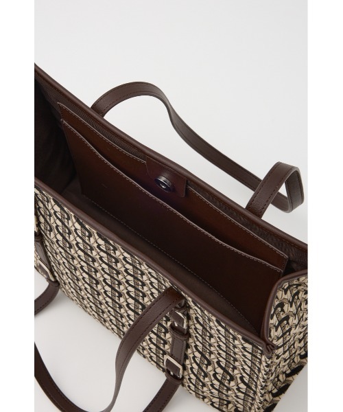 SLY(スライ)の「MONOGRAM JQ TOTE BAG/M モノグラム ジャガード トートバック エム(トートバッグ・レディース・ブラウン・FREE)」の9枚目の写真