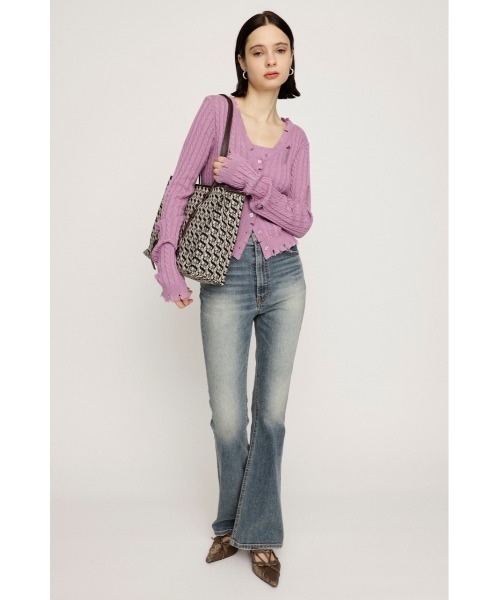 SLY(スライ)の「MONOGRAM JQ TOTE BAG/M モノグラム ジャガード トートバック エム(トートバッグ・レディース・ブラウン・FREE)」の3枚目の写真