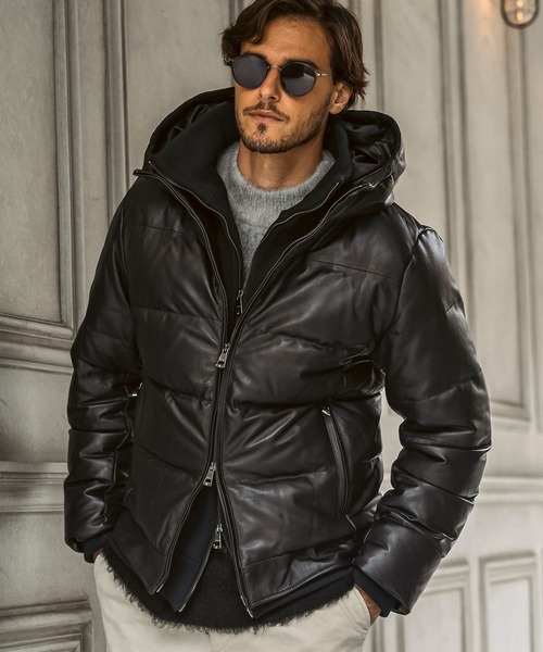 直営店・WEB限定 AKM Contemporary シープレザー ブルゾン SHIFFON｜【直営店・WEB限定】 AKM Contemporary(エイケイエム