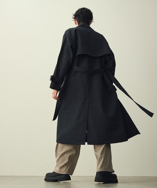 Shoowtime(ショウタイム)の「Belted Check Wide Slacks / ベルテッドチェックワイドスラックス(スラックス・メンズ・ベージュ・MEDIUM/X-LARGE/LARGE)」の13枚目の写真
